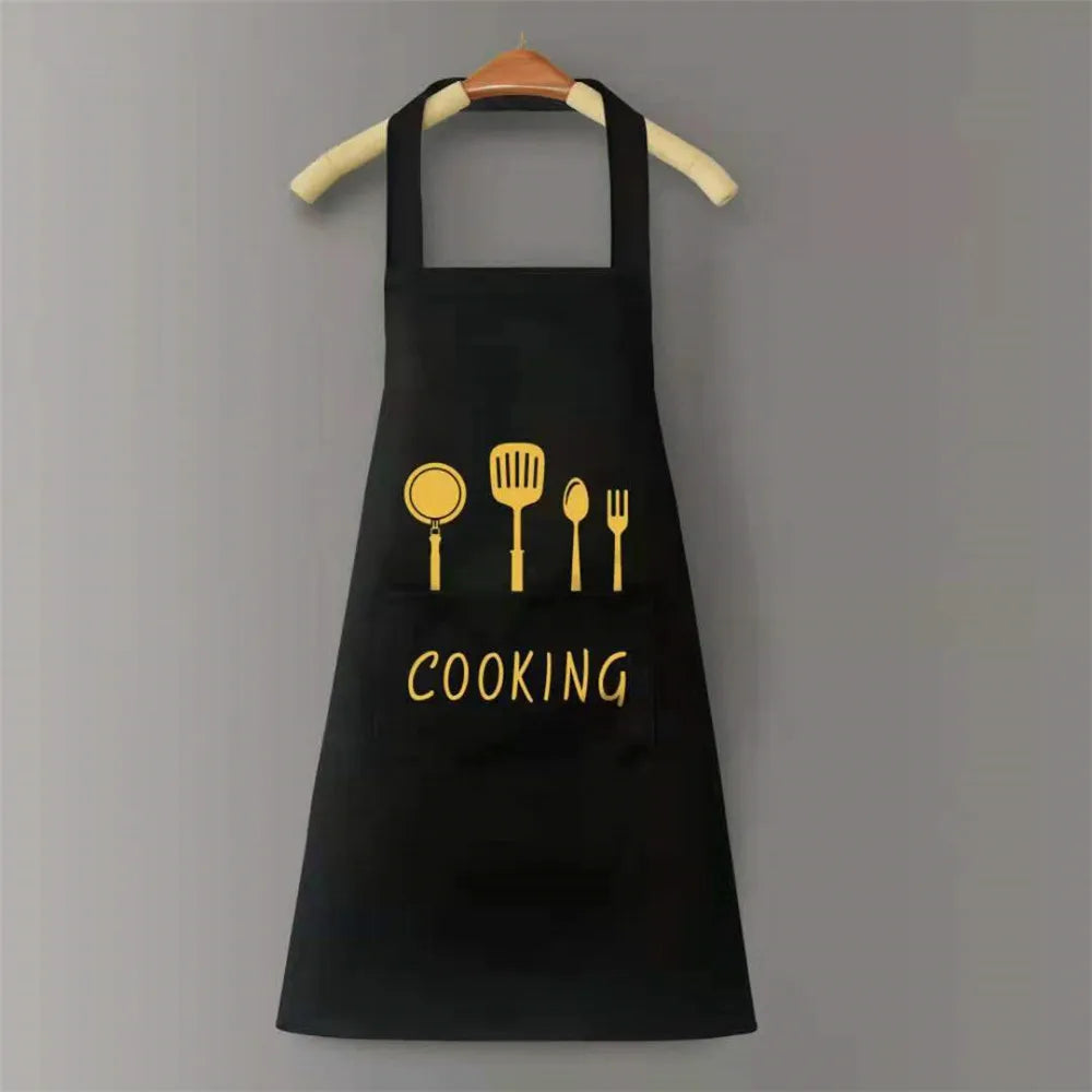 Waterproof Kitchen Cooking Apron - Oil-Resistant Adult Apron for Men and Women, Ideal for Cooking, Baking & Household Tasks