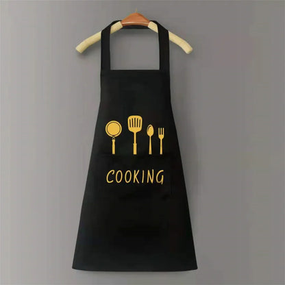 Waterproof Kitchen Cooking Apron - Oil-Resistant Adult Apron for Men and Women, Ideal for Cooking, Baking & Household Tasks