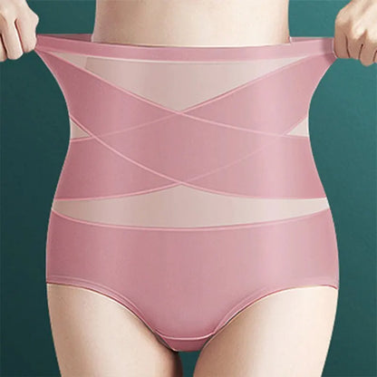 Women's High-Waist Postpartum Silk Pants – Abdominal Lifting & Shaping Girdle