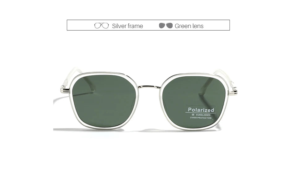 OVZA TR90 Polarized Sunglasses – Fashion Square Frame Driving Glasses for Men & Women S2074