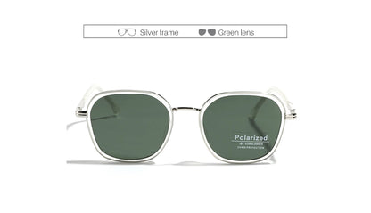 OVZA TR90 Polarized Sunglasses – Fashion Square Frame Driving Glasses for Men & Women S2074