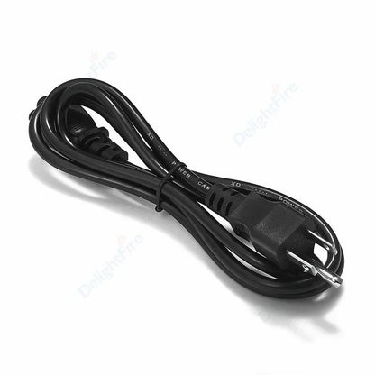 US Plug Power Cord – 3 Pin Prong C5 Cloverleaf Cable, 1.2m/4ft for AC Adapters, Laptop & Notebook