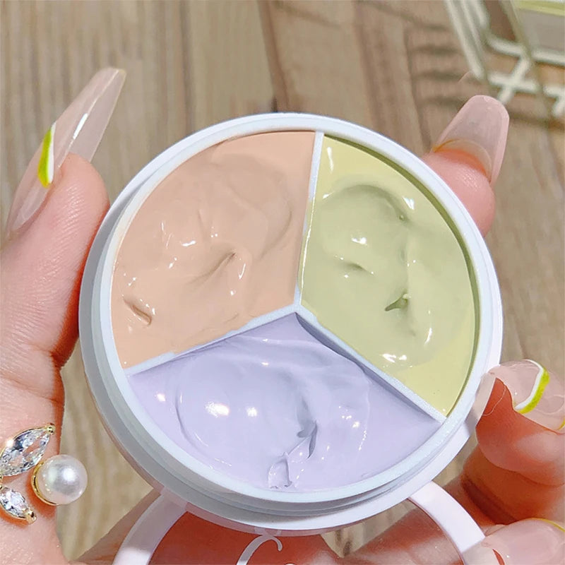 XIXI 3-Color Concealer Palette - Acne Spot, Dark Circle & Skin Tone Correction Makeup