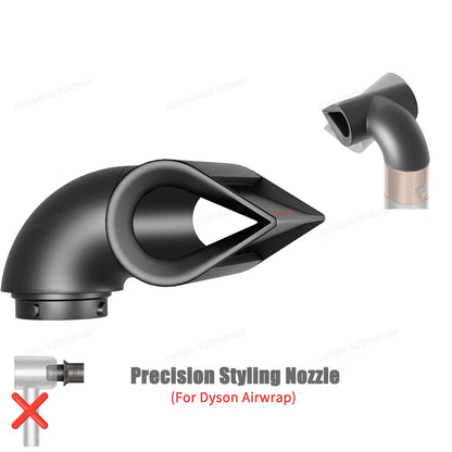 Dyson Airwrap HS01/HS05 Hair Styling Nozzle Brush – 30/40mm Anti-Hair Auto-Curling 360° Rotating Attachment for Dyson Hair Dryer