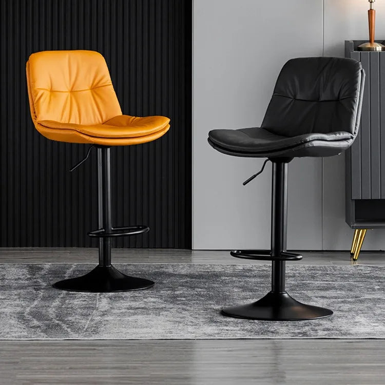 Modern Luxury Bar Stool — High Back, Rotating & Adjustable Lift, Comfortable Long-Term Seating for Home or Cash Register