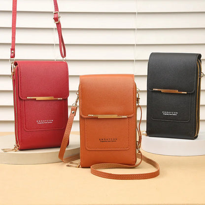 Crazy Bag Women's Fashion Touch Screen Lock Cell Phone Bag – Mobile Phone & Card Holder Crossbody Shoulder Bag
