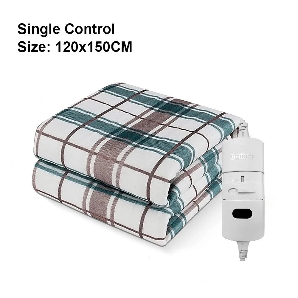 220V Electric Heating Blanket – Thicker Thermal Mattress with Automatic Thermostat for Body Warmth and Room Comfort