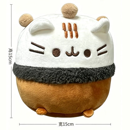 Pusheen Cat Figure and Charm - Cute Desk Accessories, Fluffy Cushion Decor, and Birthday Gifts for Pusheen Fans
