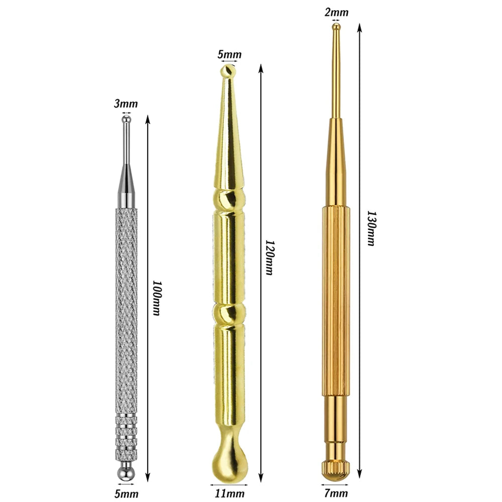 Facial Reflexology Massage Tool – Retractable Acupuncture Pen with Double-Headed Spring for Ear & Face Care