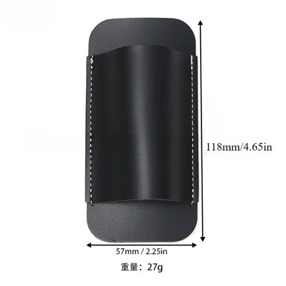 Retro Leather Knife Sheath – Horizontal Belt Carry Pocket Knife Holster, Durable Men’s EDC Knife Holder Case