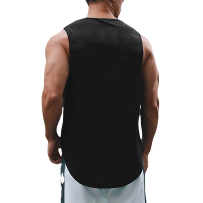 Summer Men’s Gym Tank Top | Quick-Drying Fitness Training Clothing | Loose Bodybuilding Sleeveless Shirt | Fashion Basketball Vest