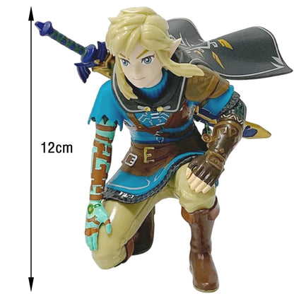 12cm Legend of Zelda Link Squatting Statue – PVC Anime Figure for Gaming Collectibles & Gifts