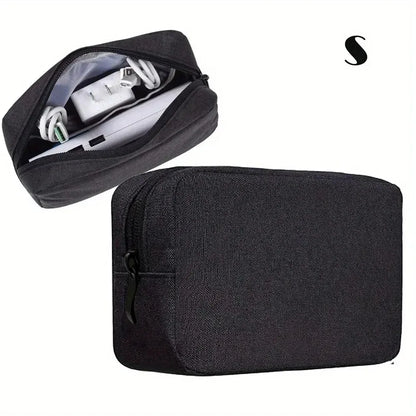 Digital Portable Organizer Case – Travel Storage Bag for Headphones, Chargers, USB Cables & Accessories