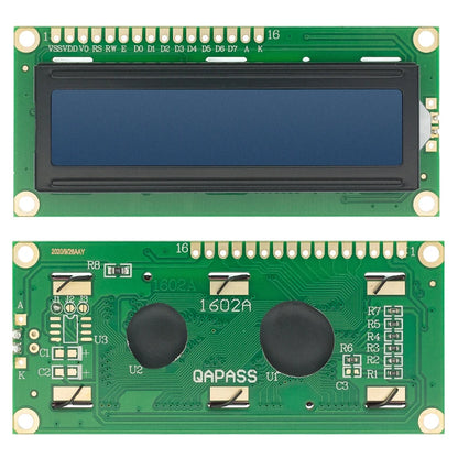 LCD1602 I2C Display Module - Blue Green 16x2 LCD Screen with PCF8574 IIC Adapter for Arduino 5V DIY Projects