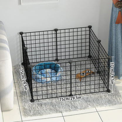 Indoor Dog Cage Wire Mesh Fence – Teddy Pet Escape Barrier