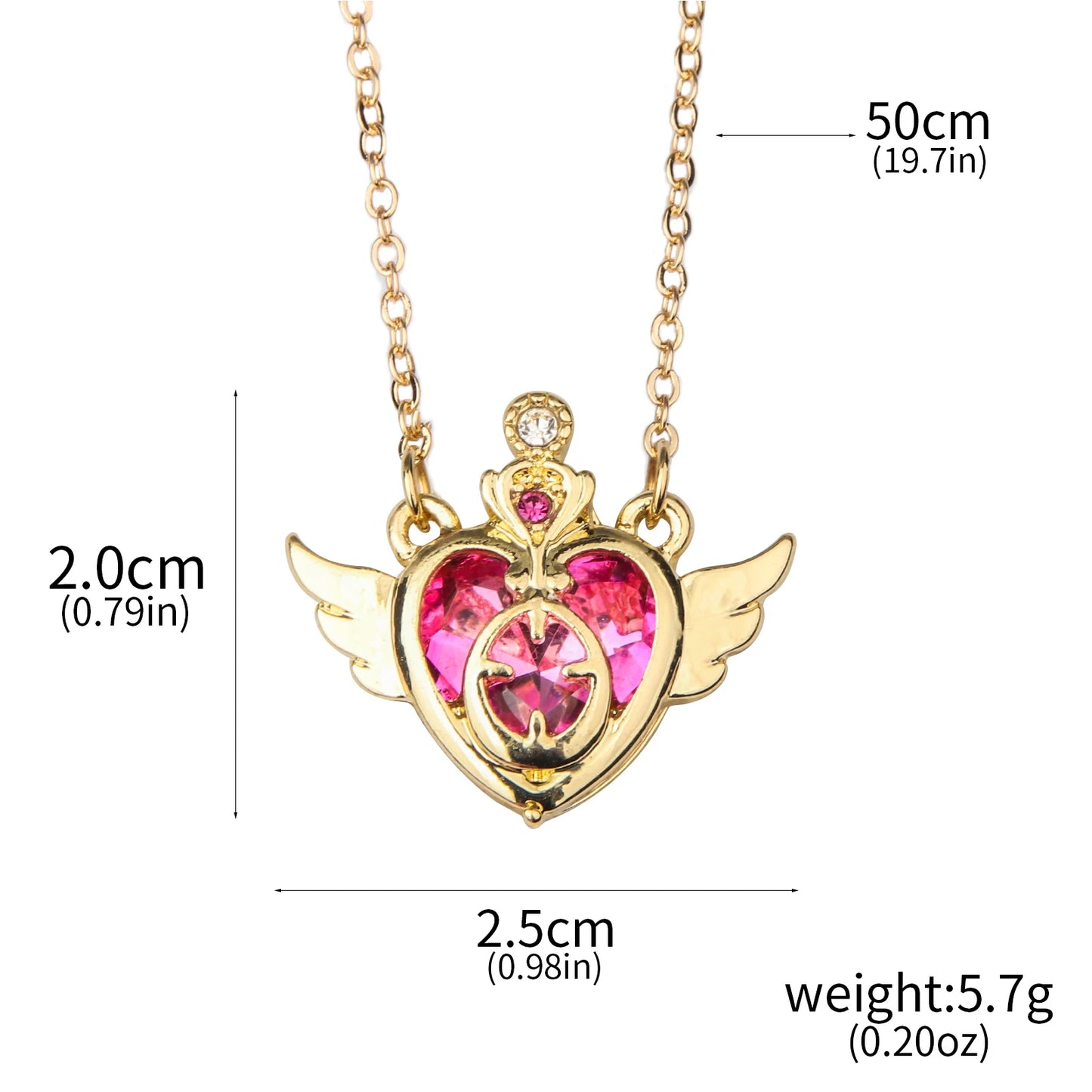 Anime Moon Usagi Necklace Set - Cute Cartoon Enamel Cosplay Jewelry Gifts for Women & Girls