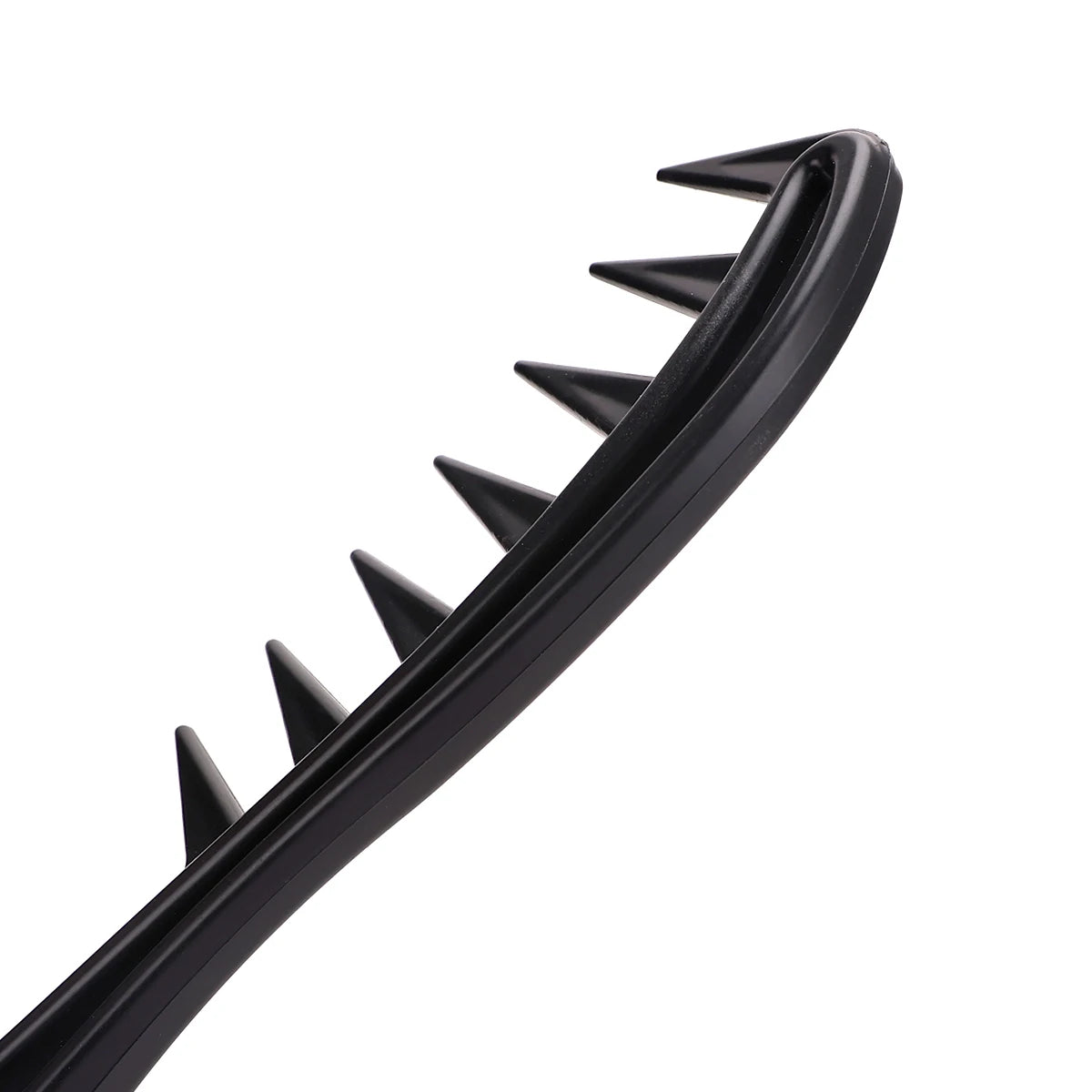 Wide Tooth Shark Plastic Comb for Men - Barber Styling & Hairdressing Tool, Ideal for Clipping, Curling, and Scalp Massage
