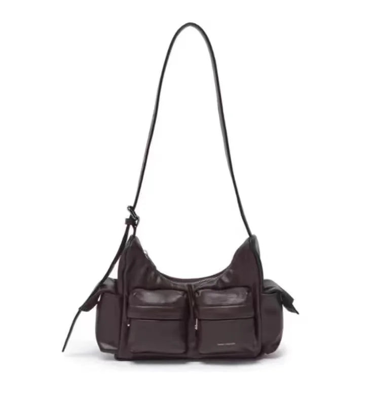 SAMO ONDOH South Korean Shoulder Bag — Hong Eun-Chae & Song Yuqi Inspired Motorcycle Underarm Bag