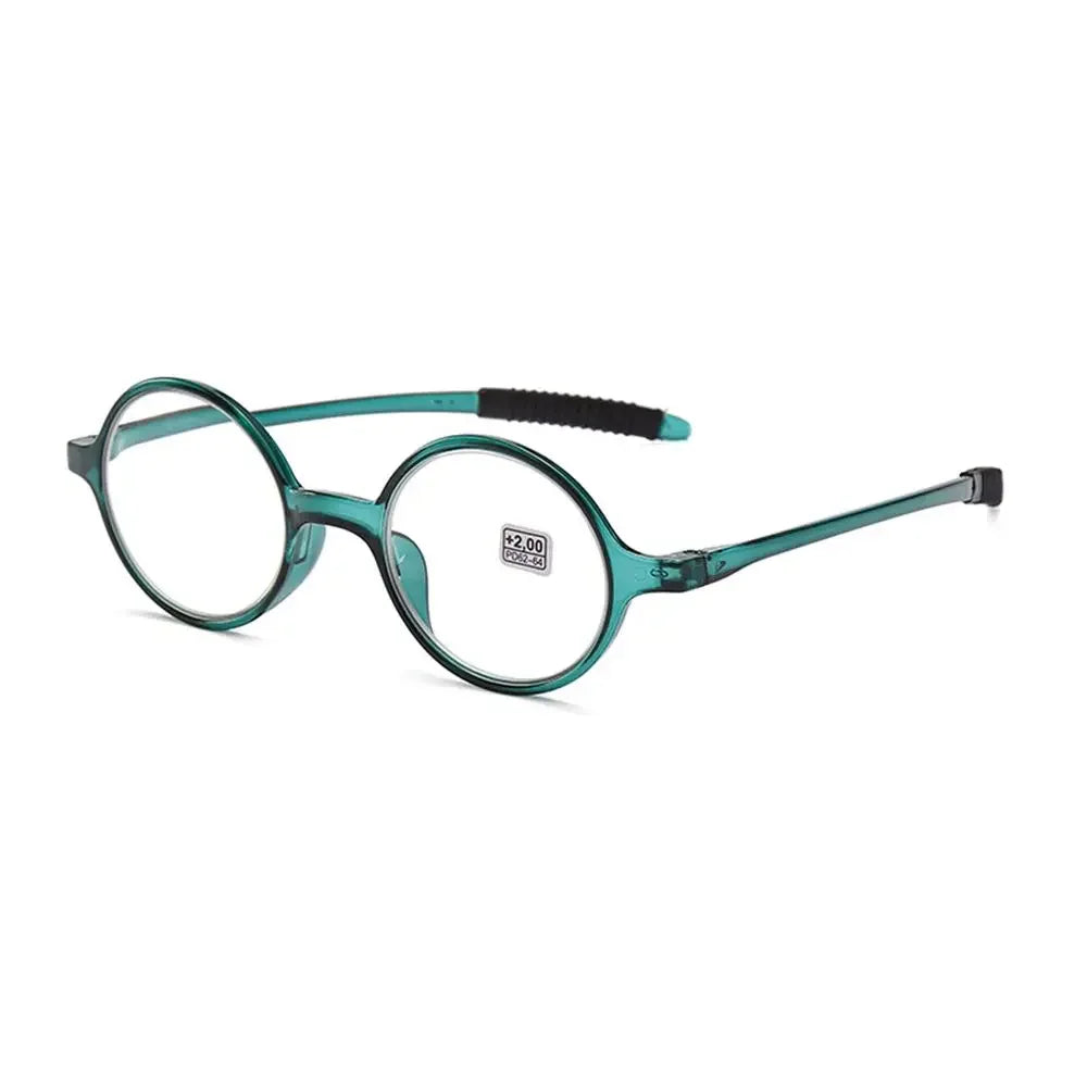 Retro Round Reading Glasses for Women & Men, Ultra-Light Fashion Clear Lens Presbyopia Eyewear +1.0 to +4.0 Magnifying Glasses