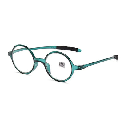 Retro Round Reading Glasses for Women & Men, Ultra-Light Fashion Clear Lens Presbyopia Eyewear +1.0 to +4.0 Magnifying Glasses