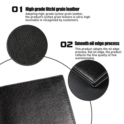 Mini Slim Zipper Card Wallet for Men — Portable Ultra-Thin Black Purse for ID, Bank & Credit Cards