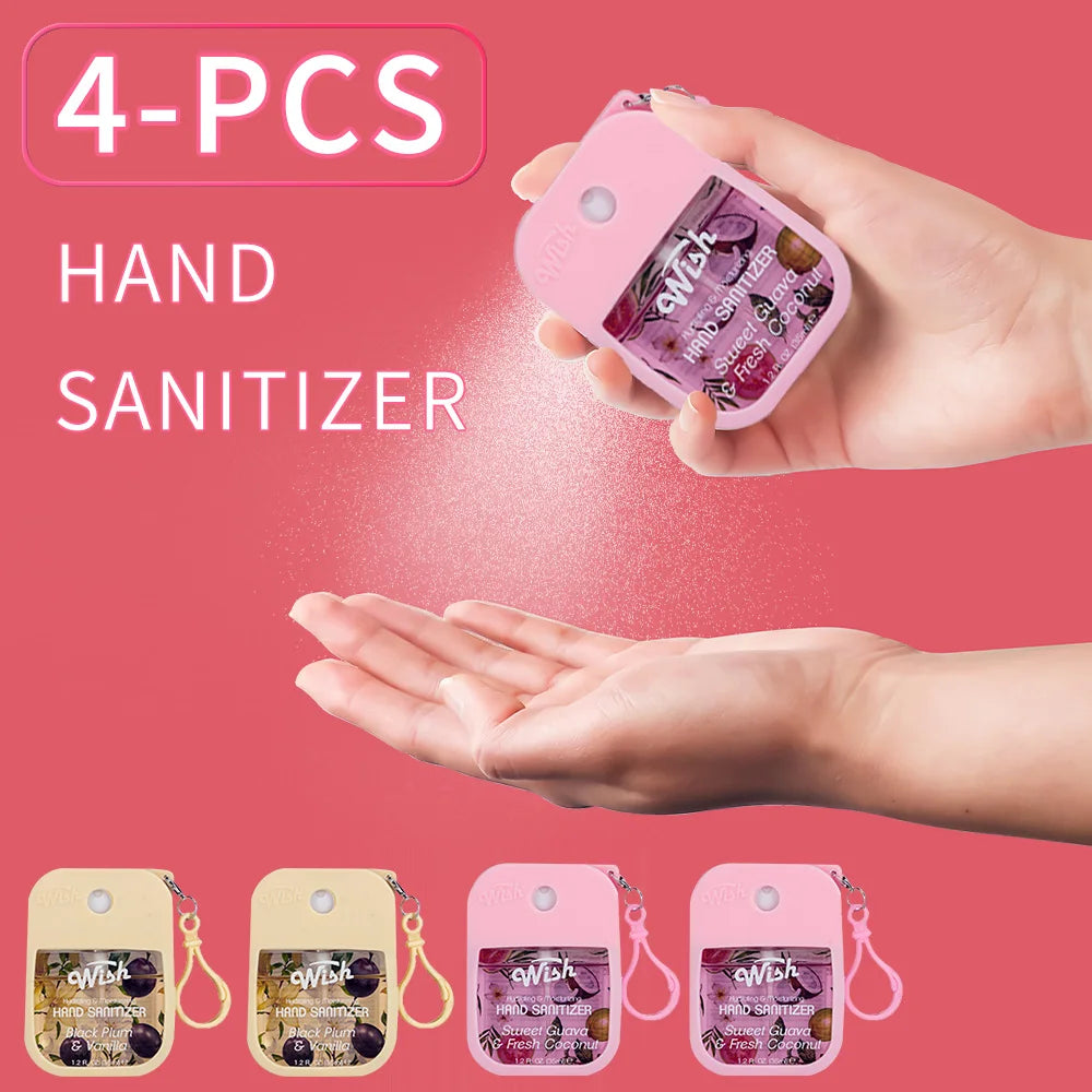 Moisturizing Hand Sanitizer Spray - Coconut, Watermelon, Cucumber & Cherry Blossom Scented Hand Cleaning Mist