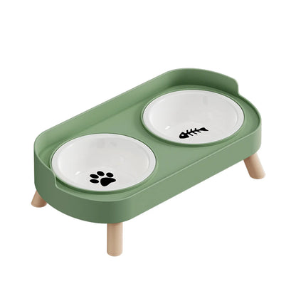 Colorful Dopamine Pet Double Bowl – Stainless Steel Large Capacity Cat & Dog Feeding & Water Dish Fashion Pet Bowl Set