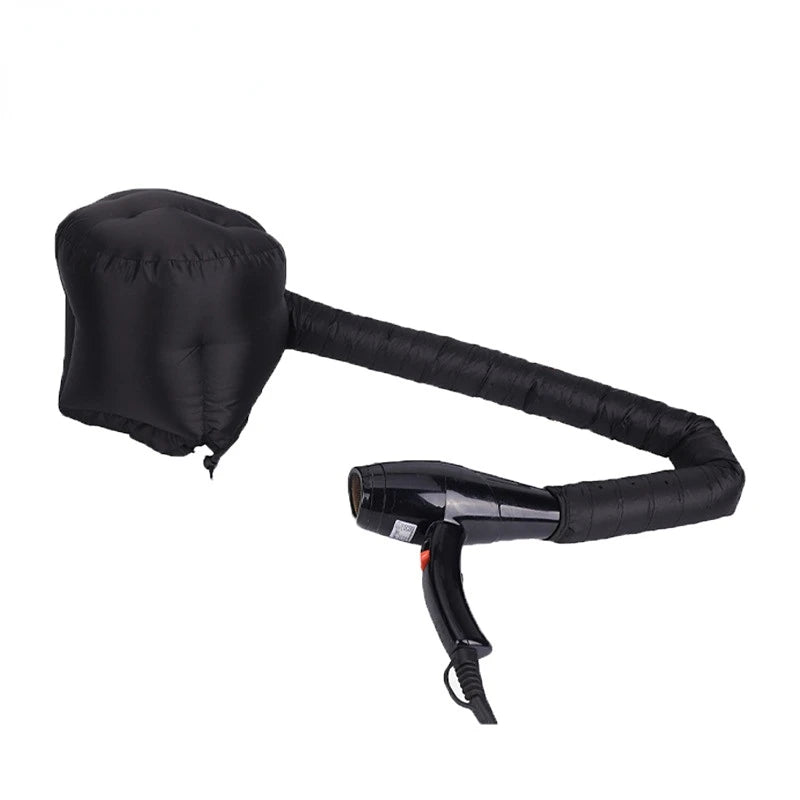Portable Soft Hair Drying Cap Bonnet Hood Hat - Hair Perm Blow Dryer Attachment - Satin Bonnets