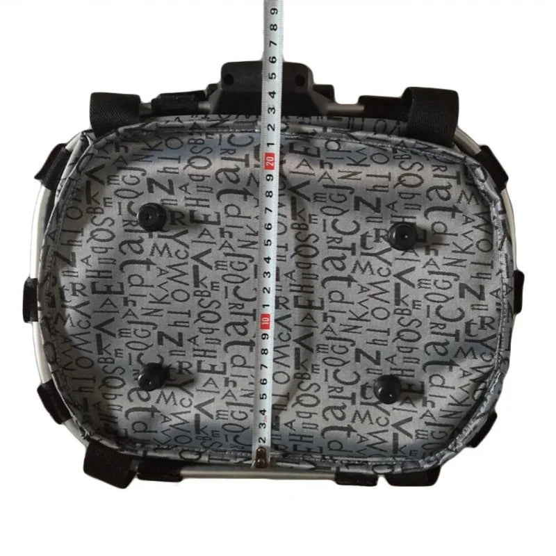 Bicycle Front Basket & Pet Carrier — 2-in-1 Detachable MTB Handlebar Bag, Small Dog Pouch, Foldable Cycling Baggage, 5KG Load