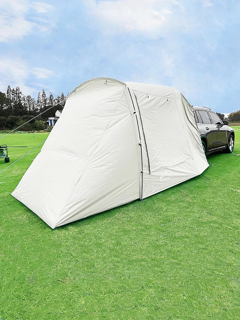 Lohascamping Car Box Docking Tent – Portable Waterproof SUV Tail Tent for 3-4 People, Large Dome Sunshade Tunnel Style Tent