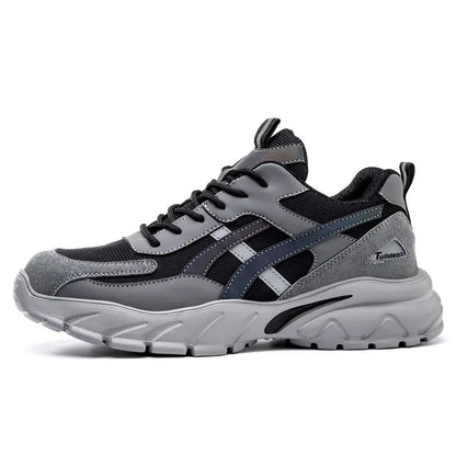 Men’s Puncture-Proof Safety Shoes – Lightweight Steel Toe Work Sneakers & Durable Safety Boots
