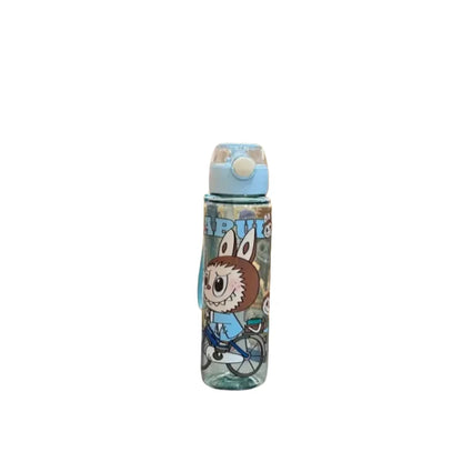 BPA-Free Cartoon Water Bottle with Straw — Leak-Proof Portable Bottle for Sports, Fitness & Travel