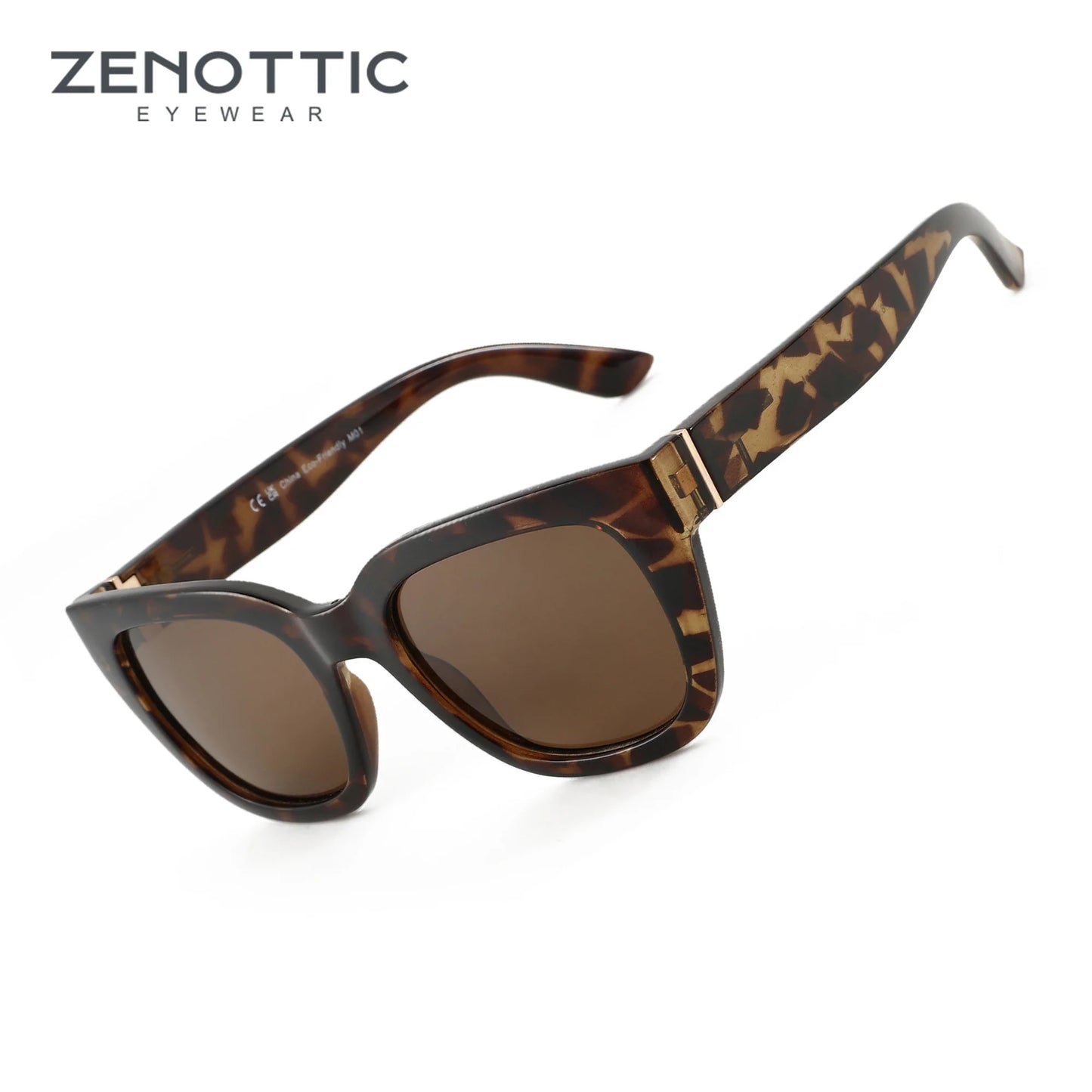 ZENOTTIC Retro Square Polarized Sunglasses for Women – Vintage UV400 Protection Fashion Shades with Trendy Stylish Design