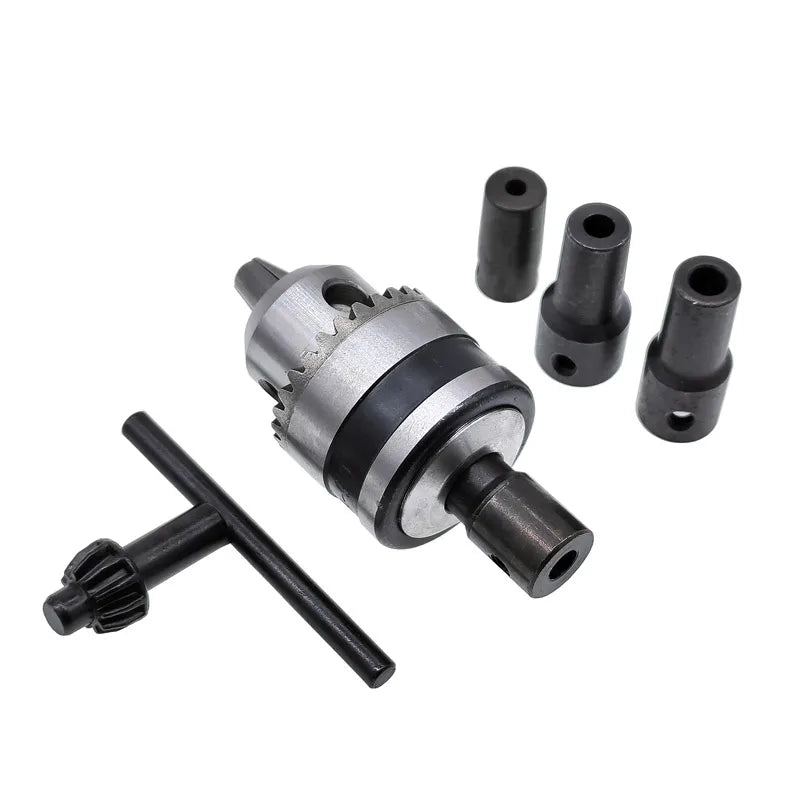 JT0 B10 B12 Adapter Connecting Rod – Steel & Copper Drill Chuck Shaft Sleeve, 4mm to 12mm Coupling