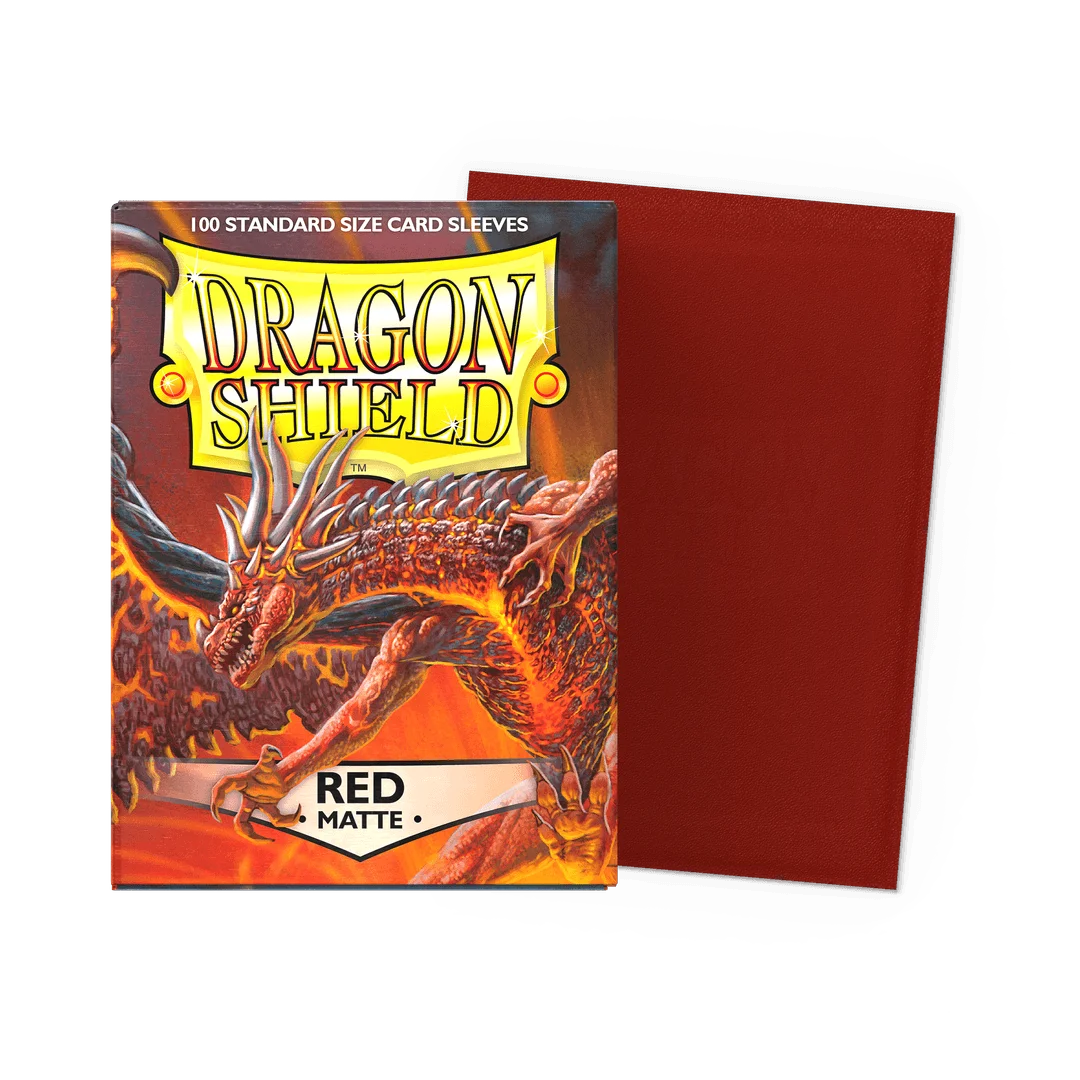 100PCS Dragon Shield Card Sleeves Box — Multicolor Matte Protectors for TCG, PTCG & Board Games