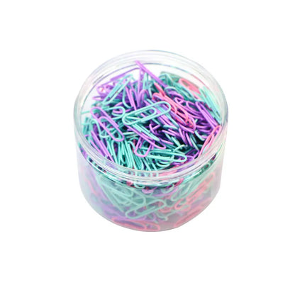 160PCS Color Stainless Steel Paper Clips Set – Large Office File Bookmarks & Organizer Stationery Clips Pack