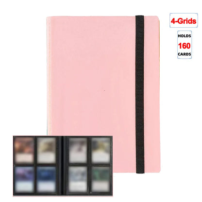 Trading Card Binder - 160/360/480 Capacity Side-Loading PP Card Holder Album for Gaming Cards