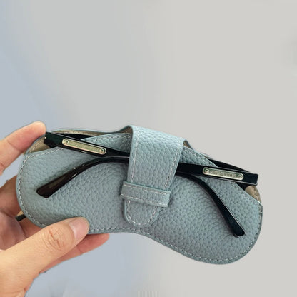 Women’s Leather Glasses Case – Soft Portable Sunglasses Bag, Fashion Eyewear Protector Pouch
