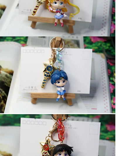 New Sailor Moon Car Keychain — Tsukino Usagi Anime Figure Keyring, Backpack Pendant Doll, Kids’ Collectible Toy Gift