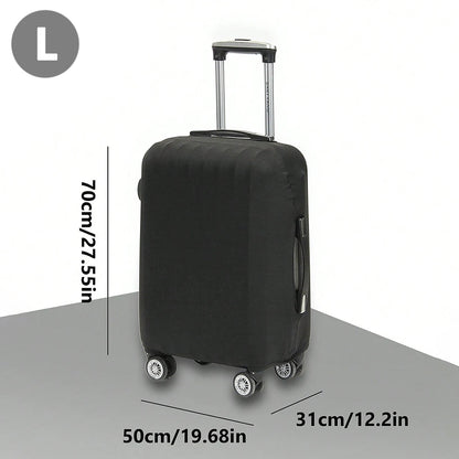 Fashion Travel Suitcase Protective Cover - Solid Color Luggage Cover for 18-32 Inch Suitcases