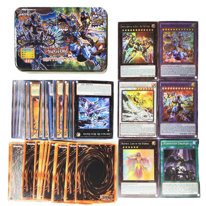 Yu-Gi-Oh! Kaiba Pack 3 Card Deck - English TCG Holographic Blue-Eyes White Dragon Cards with Tin Box