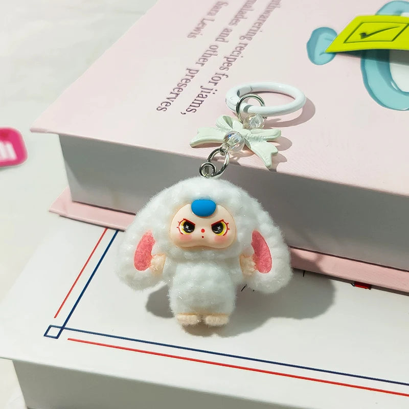 Kawaii Plush Keychain – Cute Aesthetic Bag Charm for Women, Wedding & Party Gifts