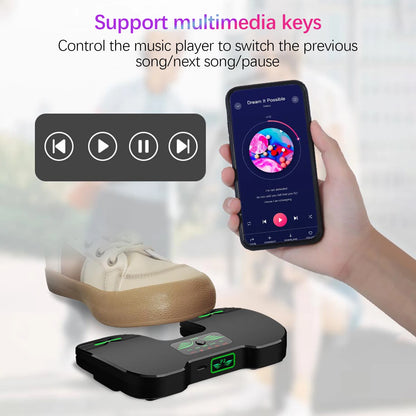 Wireless Bluetooth Page Turner Pedal — Rechargeable Foot Controller for Tablets & Smartphones