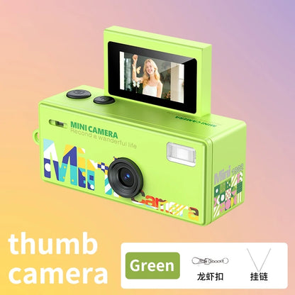 Ourlife Mini Keychain Camera - 0.96-Inch Flip Screen Retro CCD 720P Digital Video Recorder
