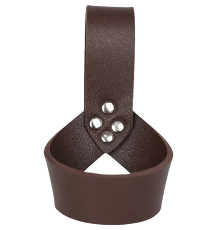 Medieval Viking Belt & Bracelet Set – Renaissance Copper Coin Waist Bag Cosplay Accessories for Halloween Dress Up