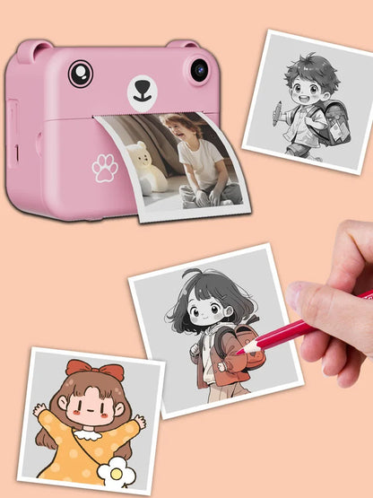 Digital Children’s Camera – 1080P HD Video Recorder, Instant Print Photos, Mini Thermal Printer, Educational Birthday Gift