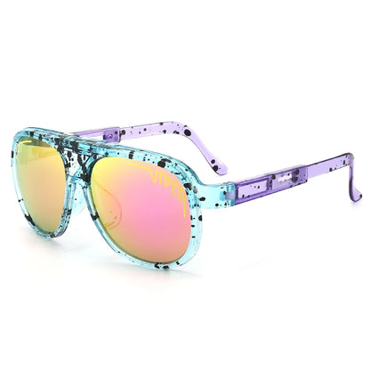 Retro Flip-Up Pit Viper Cycling Sunglasses — UV400 Vintage Steampunk Eyewear for Men & Women