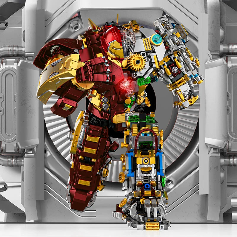 2700+ PCS Iron Heroes Building Block Set, Action Figure Mech Buster DIY Brick Construction Toys for Kids & Adult Collectors Gift Set
