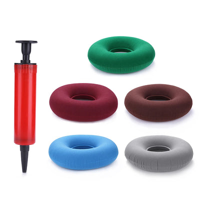 35cm Medical Donut Cushion – Hip Support & Tailbone Pain Relief Seat Pad for Hemorrhoids, Anti-Bedsore Pillow with Pump