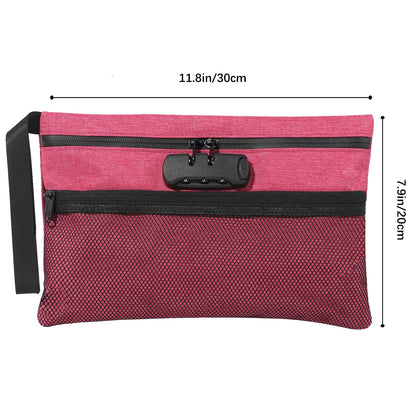 Smell-Proof Pouch with Combination Lock – Easy Storage Bag for Travel & Home Use